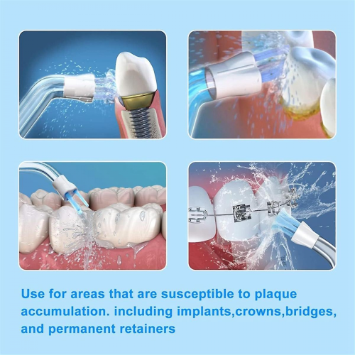 Flosser Replacement Tips for ,Plaque Seeker Replacement Tips Compatible for Water 6 Pack 2