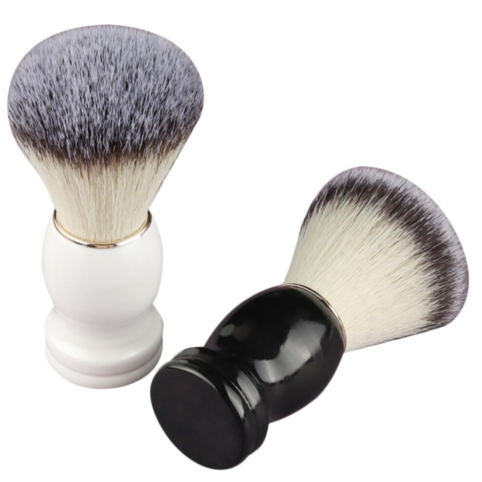 2 Pack Men's Shaving Brush Set for Beard Cleaning and Shave Soap Application