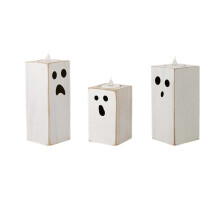 Wooden Tea Light Candle Holder Handcrafted Base for Festive Home Decor and Holiday Parties