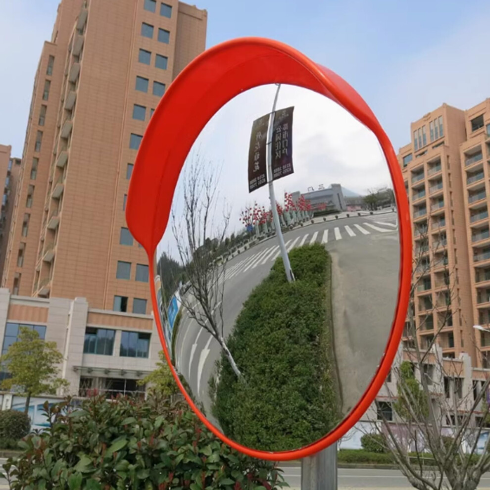 80Cm Convex Safety Mirror Wideangle Clear View For Driveway Street Blind Spots Weatherproof 9001264815943