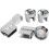 Chrome Plated ABS Shower Door Hinges Set for 6mm Glass Bath Screen Hardware 5