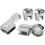 Chrome Plated ABS Shower Door Hinges Set for 6mm Glass Bath Screen Hardware 3