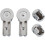 Chrome Plated ABS Shower Door Hinges Set for 6mm Glass Bath Screen Hardware 2