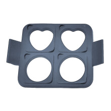 Silicones Rounds Square Heart Fried Eggs Cooker Rings-A
