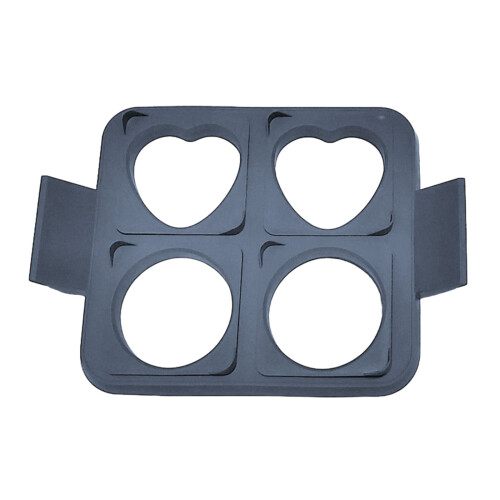 Silicones Rounds Square Heart Fried Eggs Cooker Rings-A