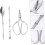 3piece tool set for rust crab and seafood: hammer, peeling pliers, picking fork 4