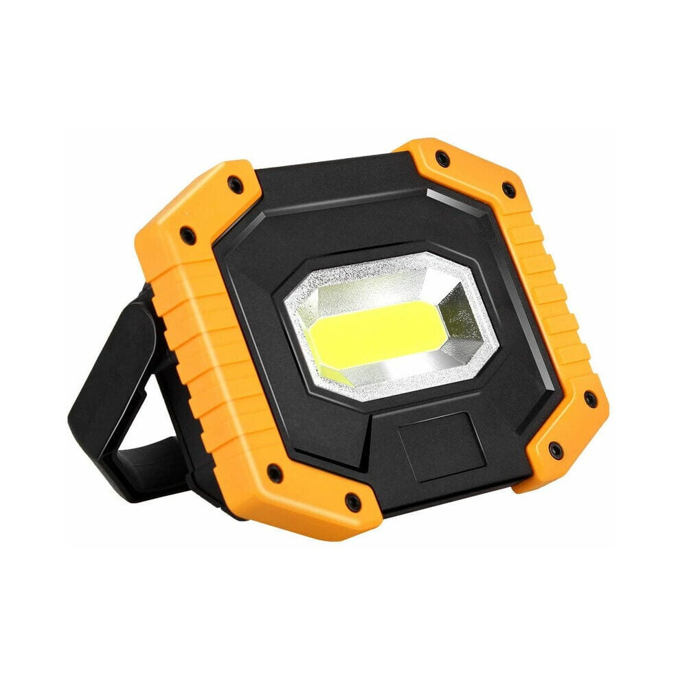 Rechargeable Battery Operated Work Light, Ultra Bright Cob 30W 2000Lm With Power Bank Function, Portable Waterproof Adjustable Stand For Emergency Gar 9420858325505