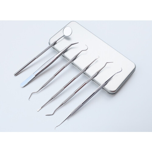 Profi-Set für Zahnpflege Edelstahl 6-teilig 1