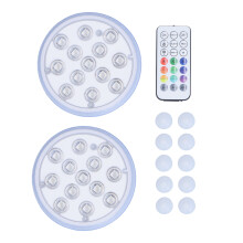 Opções de decoração versáteis, LEDs super brilhantes, mudança de cor flexível para piscina, base de vaso, spa, aquário, lago, banheira de