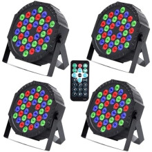 Party Lights With Dmx Control, Sound Activated Dj Par Lights, 36 Led Projectors With Multipurpose Usage, Easy Installation For Clubs, Weddings, Partie