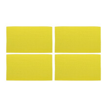 4Pcs Durable Yellow Nylon Sports Armbands for Soccer Team Captains