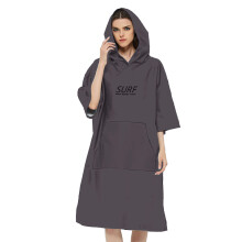 Toalha Poncho Surf com Capuz, Absorvente e de Secagem Rápida, Dupla Face em Fleece, Ideal para Praia e Natação, Vestiário Portátil com Design