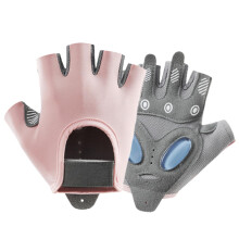 Women's NonSlip Liquid Silicone HalfFinger Gym Gloves – Shockproof, Breathable Weight Lifting Gloves for Training, Exercise, and Cycling (Size L)