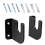 Longboard Wall Mount, Acrylic Wall Hanger, 2 Pieces, Black 1