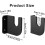 Longboard Wall Mount, Acrylic Wall Hanger, 2 Pieces, Black 3
