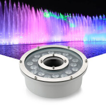 Underwater LED Pool Light RGB Color Changing IP68 Waterproof Stainless Steel 12W AC24V Fountain