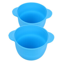 2pcs Wax Warmer Pot Liner Reusable Silicone Wax Bowl for Hair Removal Easy Clean Foldable Design