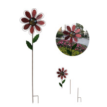Hochwertige Gartenwindspiele, dekorative Metallblumen-Windmühle für den Außenbereich, ideales Geschenk, langlebig und wetterfest