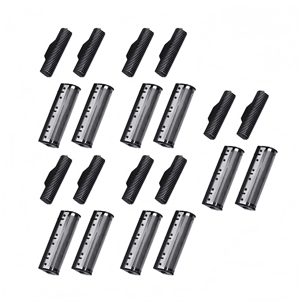 Electric Shaver Replacement Parts for KM1102, Silver Clipper Blade and Foil Set, Smooth Shaving