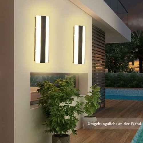 Εξωτερικά φωτιστικά τοίχου Nordic Design, σταθερή θερμοκρασία λειτουργίας, σύγχρονα 2