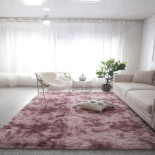 Tie Dye Rug Pink Purple 1.8x2m Soft Plush Non Slip Area Carpet for Bedroom Living Room