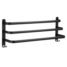 Suport pentru prosoape, design cu scară cu trei niveluri pentru agățarea mai multor prosoape și accesorii, aspect minimalist modern, cuier pentru