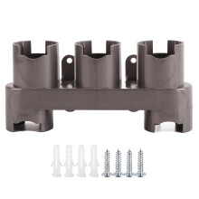 Support mural pour accessoires d'aspirateur avec organiseur de prises multiples, solution de rangement pour ports rotatifs réglables, compatible
