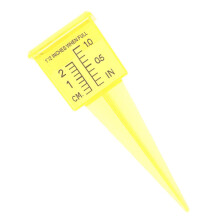Yellow Rain Gauge with Dual Function Sprinkler for Lawn and Garden Accurate Wide Mouth Measurement