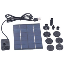 Fontana solare per uccelli, gioco d'acqua da esterno con fontana ad energia solare da 3,5 W, decorazione da giardino ecologica per laghetti, acquari