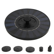 Fonte para banho de pássaros com bomba solar, fonte de água ecológica com altura da água ajustável e operação automática, ideal para jardins