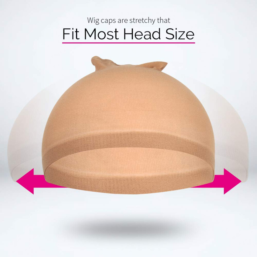 Unisex Stocking Caps For Wigs, Great Elasticity Comfortable Material Stretchy Nylon Wig Caps Breathable And Sweat-Absorbing, Soft Material Wig Cap For Women