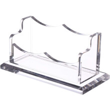 Porte-documents vertical, organiseur de bureau en acrylique transparent avec base antidérapante pour un accès facile aux documents et une