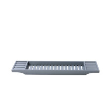 Bamboo Bathtub Tray with Bath Bucket Rack for Hotel or Home Spa, 70x15x4.5cm (Color B)
