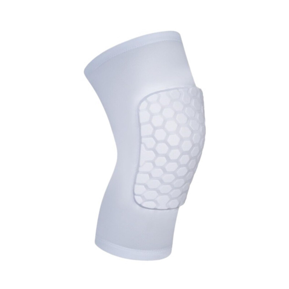 Knee Pads For Football And Running With Compression, Leg Supports (White, S) 9001264820978