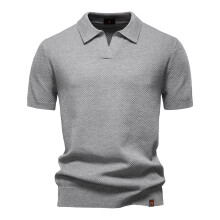 Men's Clothing  Classic  Men's Summer Breathable Polo Shirt Short Sleeve Solid Color Casual Polo Shirts for Men
