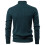 Men's Clothing  Classic  Men's Turtleneck Sweater Solid Color with Striped Pullover Warm Knitwear Winter Basic 4