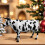 Παιχνίδι Holstein με αγελάδα, φιγούρα ζώων για παιδιά, εκπαιδευτικό παιχνίδι με 4