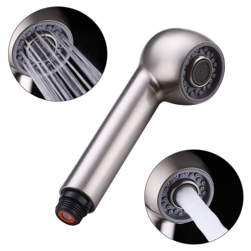 Super Steel Finish Pull-Out Spray Wand, Removable Flow Restrictor Offers Customizable Water Pressure Control For Your Kitchen Sink 9466005949125