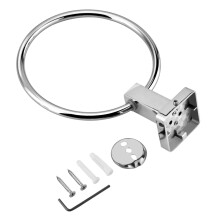 Accessoire de salle de bain intemporel, porte-serviettes antirouille avec système de fixation sécurisé, offrant une grande durabilité sur