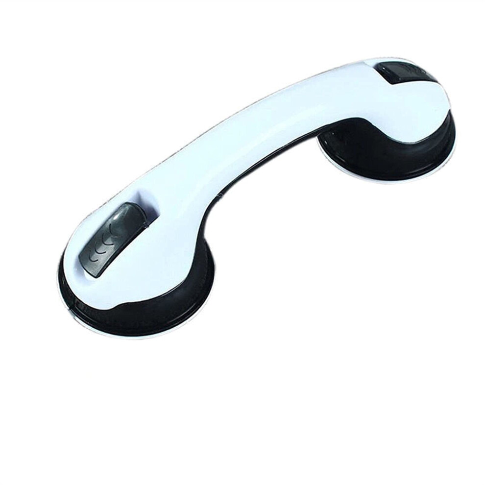Blue Bathroom Grab Bar With Secure Suction Grip For Elderly, Nonslip Shower Handle, 1Pcs