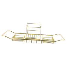 Telescopic Bathtub Shelf Stainless Steel Adjustable Bath Rack for Tablet Phone AntiSlip