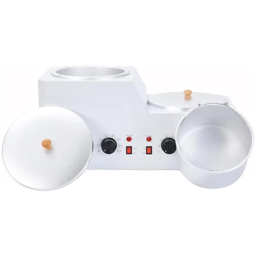 Dual Pot Wax Warmer 9L Capacity with Filter, Adjustable Temperature Professional Salon Use