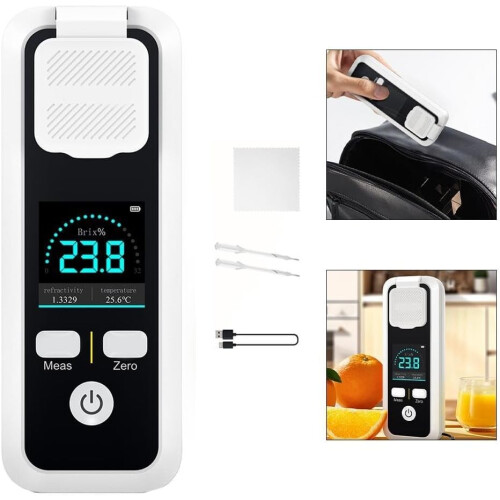 Advanced Digital Refractometer for Consistent and Reliable Brix Measurements in Various Solutions (JBM10) 1