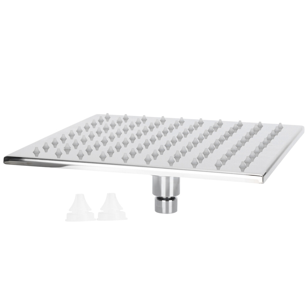 Rain Shower Head High Pressure Rainfall Stainless Steel Led Light Temperature Indicator With Color Changing Effect Splash Guard For Bathroom G1/2 Thre 9466005956550