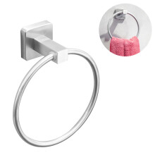 Anneau porte-serviettes en acier inoxydable, porte-serviettes peu encombrant, style antique avec finition mate, séchage rapide des serviettes