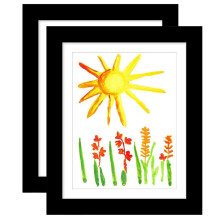 Kids Art Frame with Front Opening Design Holds 50150 A4 Drawings Wall Mounted Display