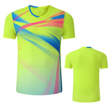 (1834 Green 1 Shirt, Men M) 2026 Men Women Tennis T-Shirt, Gradient Color Quick Dry Tennis T Shirts, Girl Badminton Table tennis Clothes