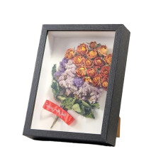 Shadow Box Frame 10 Inch Black Set of 3 with DustProof Glass for Photos and Dried Flowers