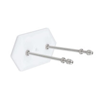 1 Pack Skateboard Wall Mount Skateboard Hanger for Skateboard Deck Display and Storage, Floating Effect 1PCS White