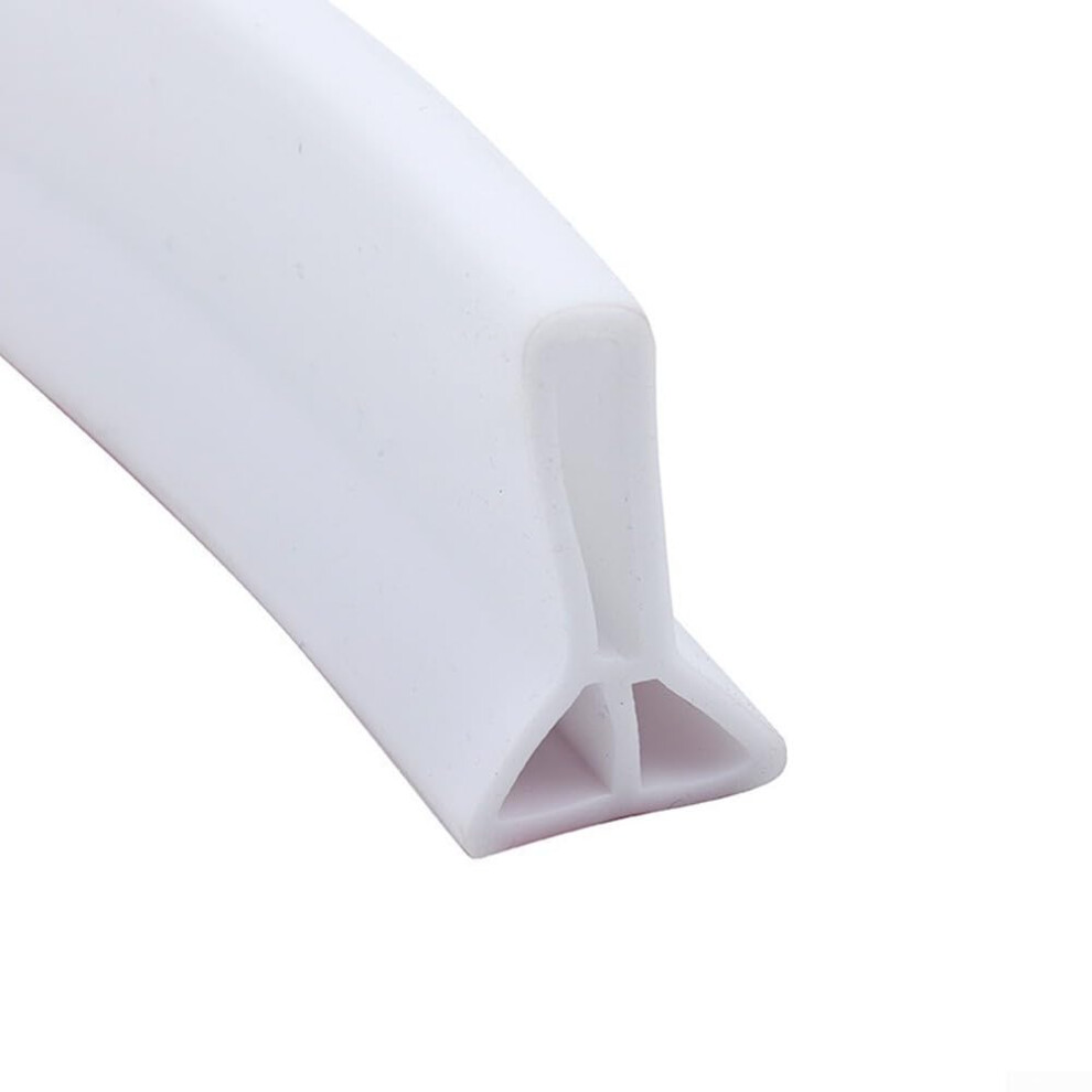 Quality Bathroom Sealing With Flexible Rubber Barrier Strip, Essential For Frameless Showers (3 Cm, White, 250 Cm) 3Cmwhite 250Cm 9001264823078
